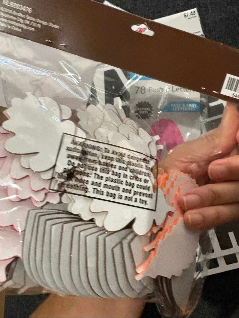 Arts and crafts supplies, students teachers
